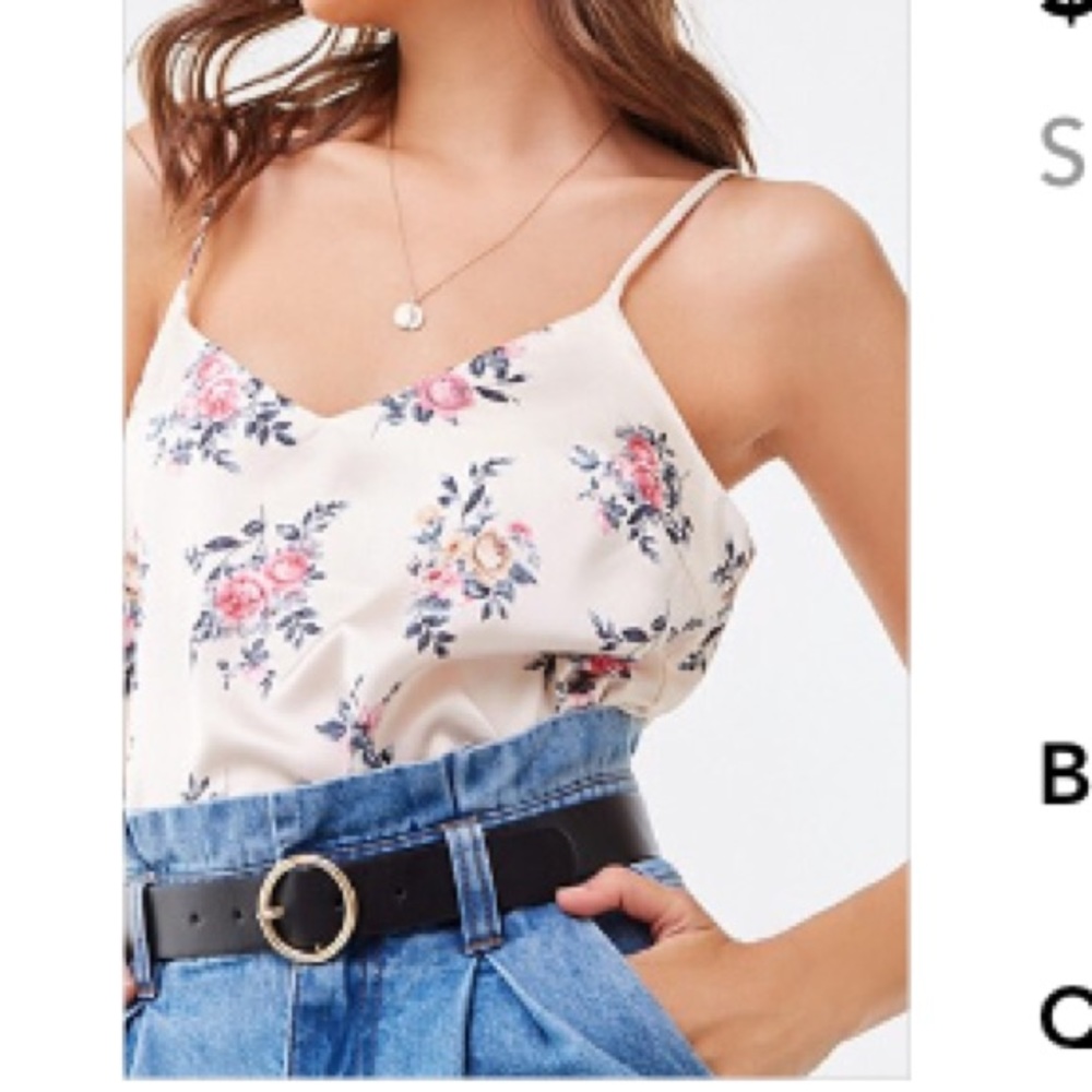 Satin tank top